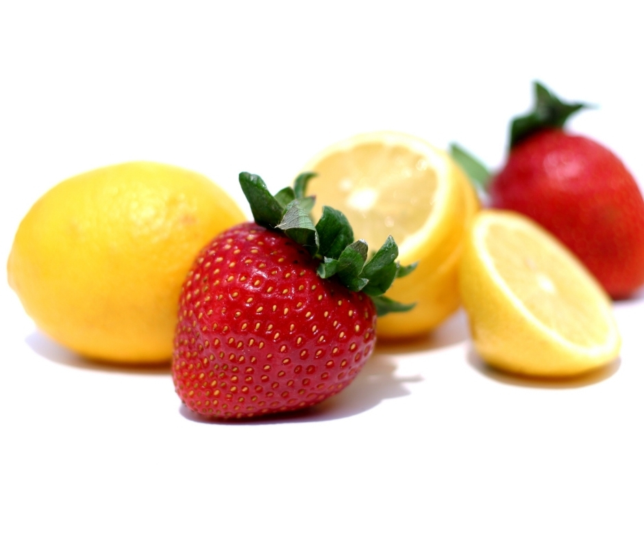 strawberries and lemons