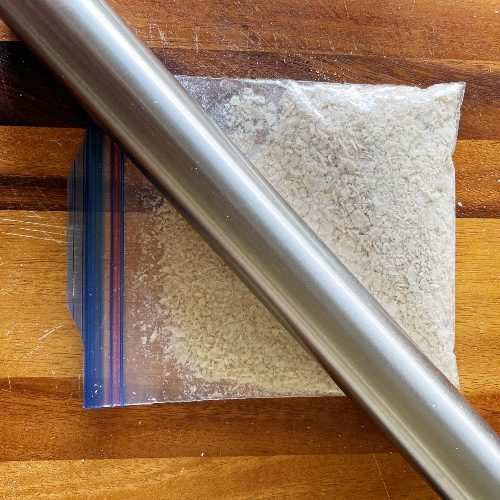crushing starter with rolling pin