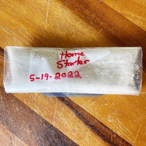freezing dried sourdough starter
