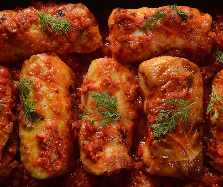 chorizo cabbage rolls