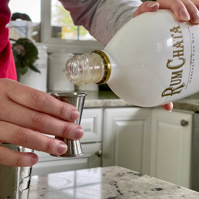 pouring rumchata
