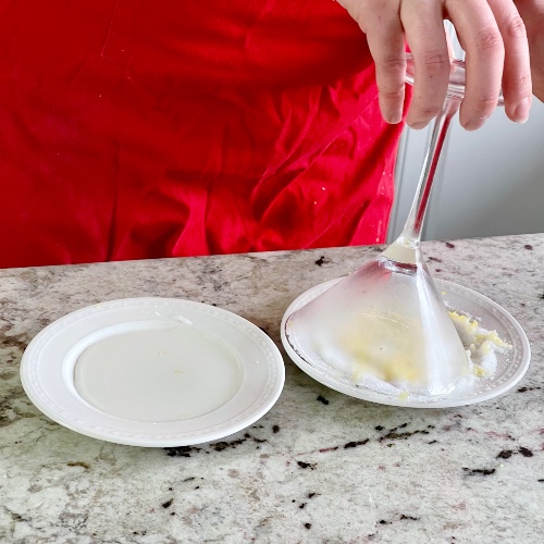 Simple Lemon Cake Martini Recipe 7 sugaring a martini glass rim