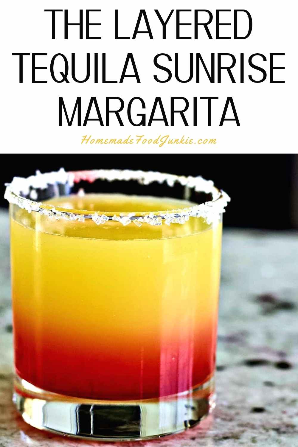 the layered tequila sunrise margarita-pin image