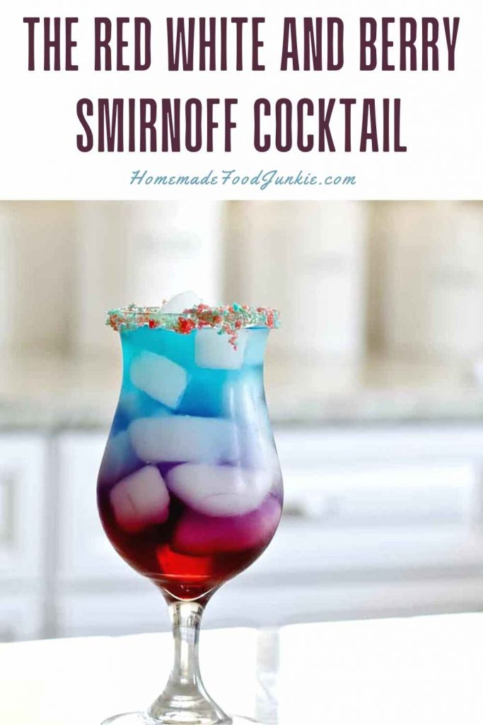 the red white and berry smirnoff cocktail -pin image