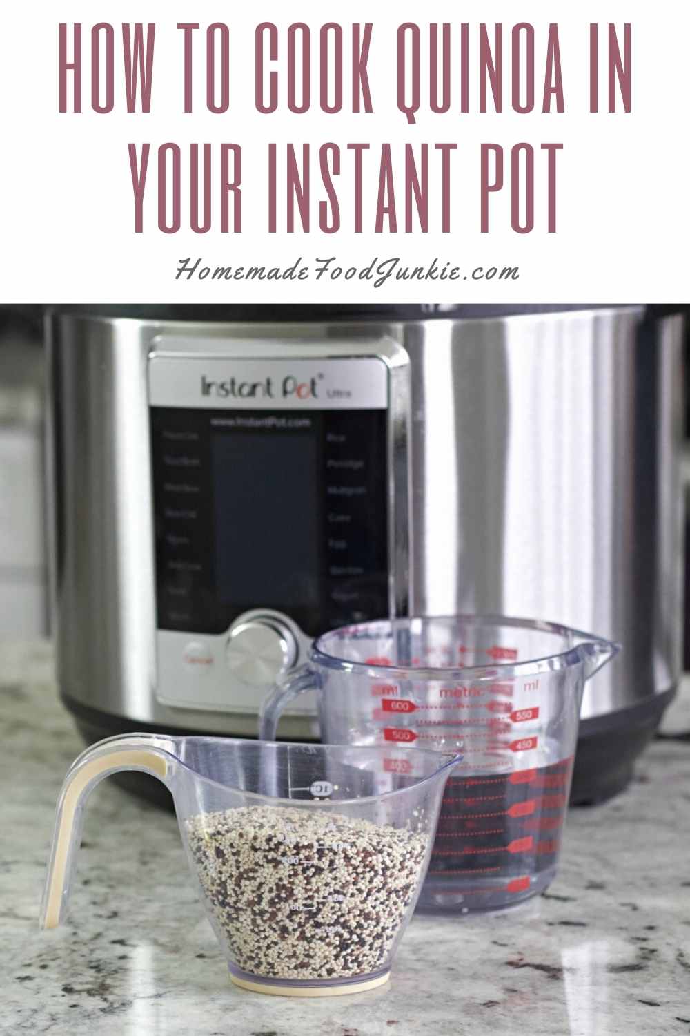 how to cook quinoa in your instant pot-pin image