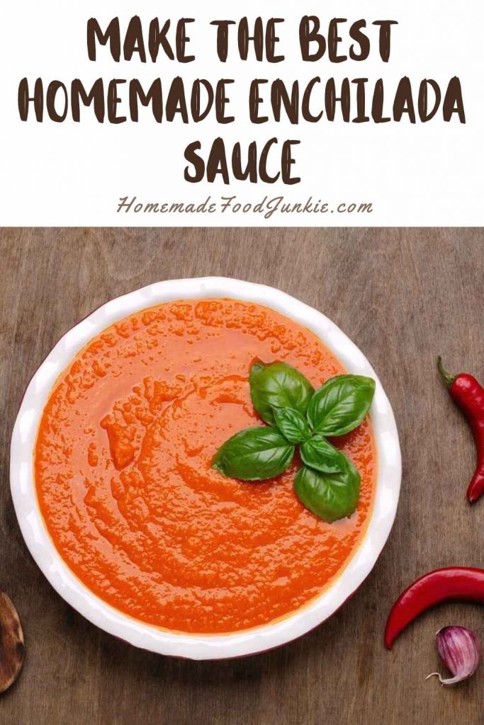make the best homemade enchilada sauce-pin image