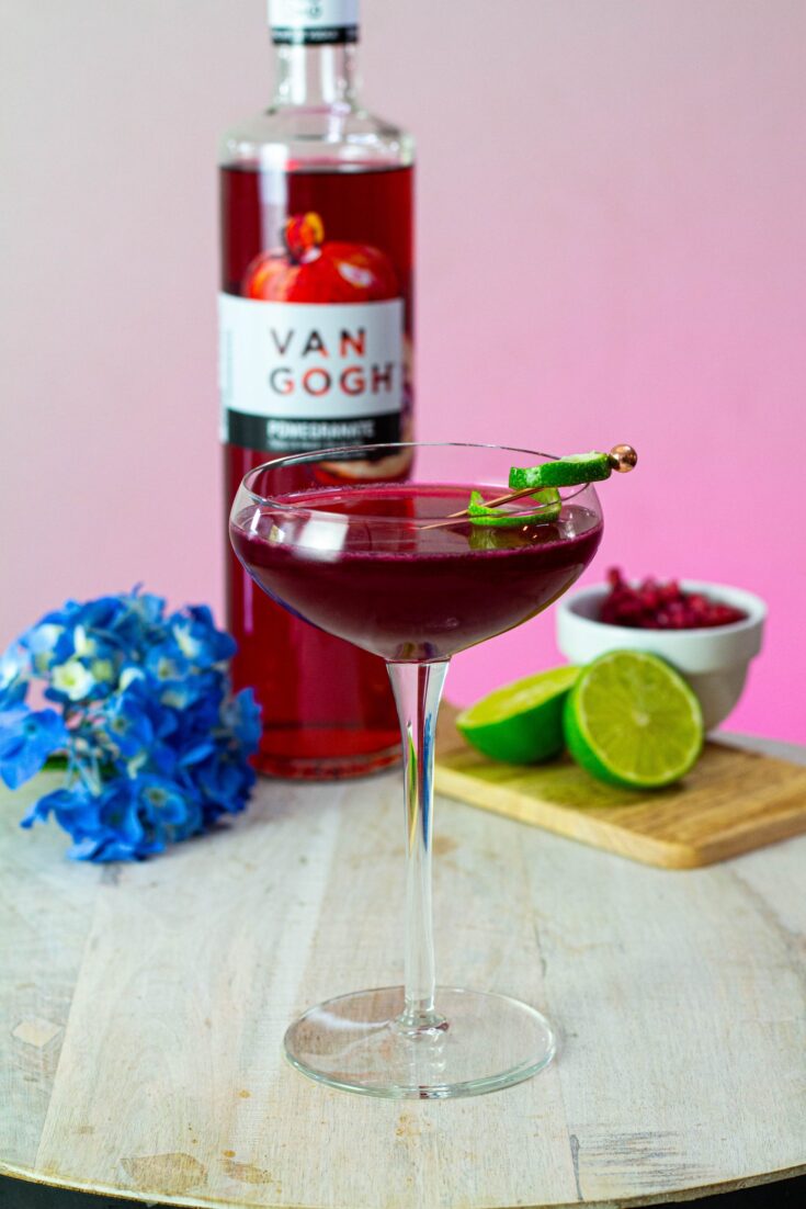pomegranate vodka cocktail scaled