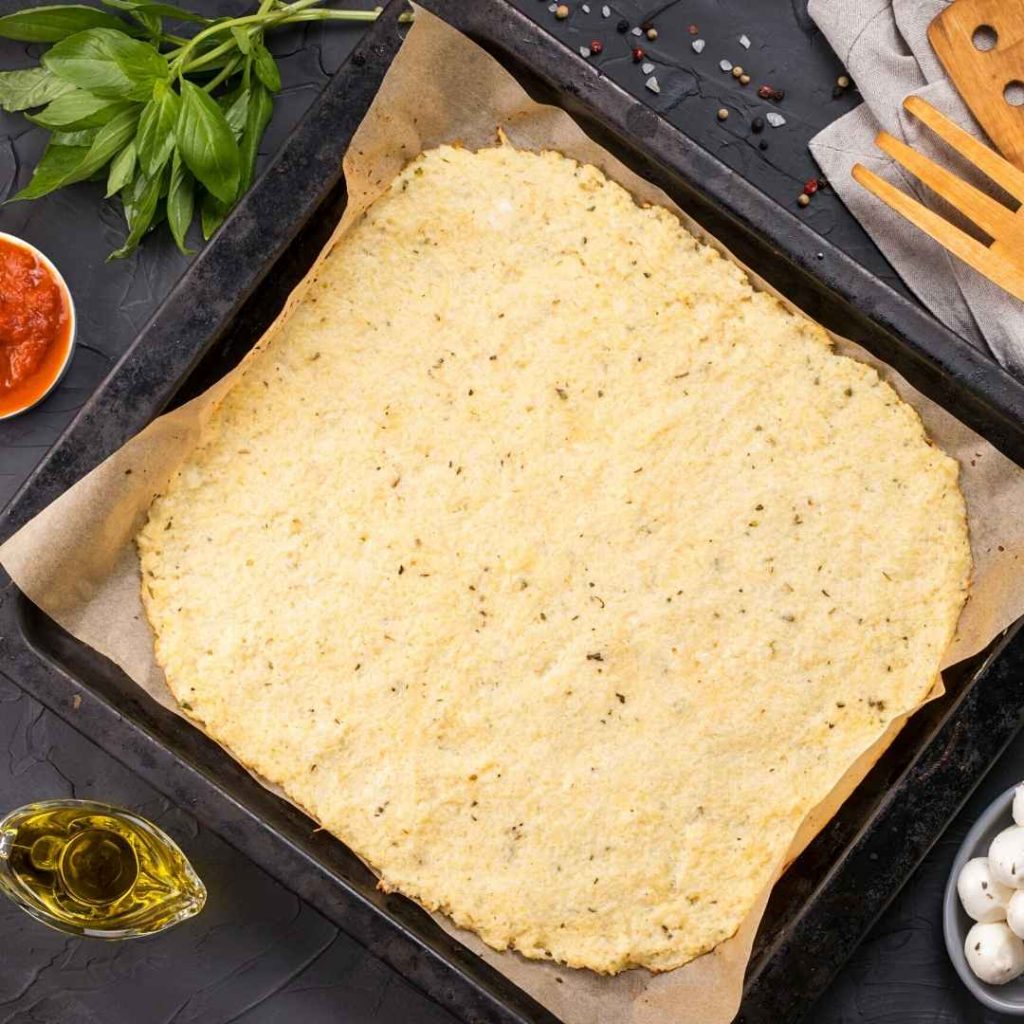 cauliflower pizza crust 1
