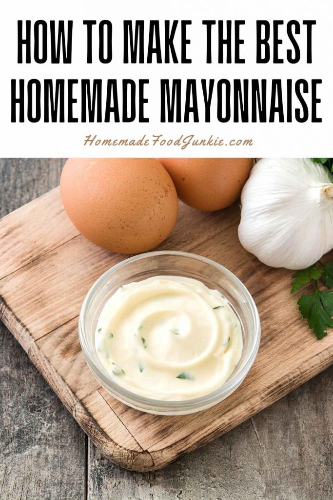 how to make the best homemade mayonnaise-pin image