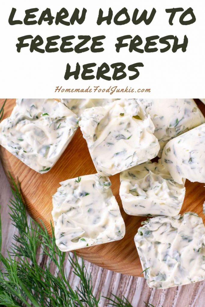 learn how to freeze fresh herbs-pin image