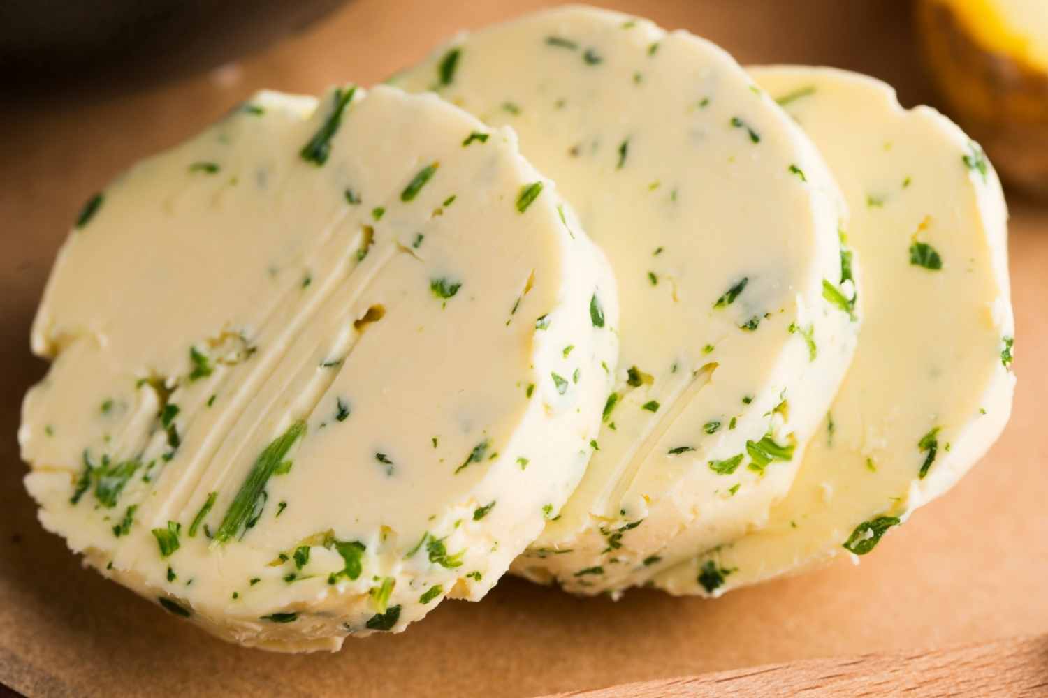 sliced compound butter