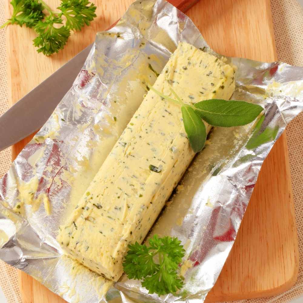cubed herb butter