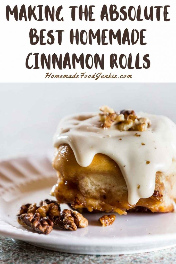 making the absolute best homemade cinnamon rolls-pin image