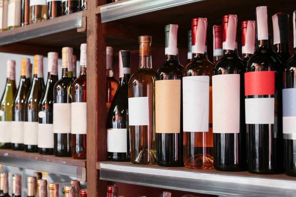 various bottles of booze