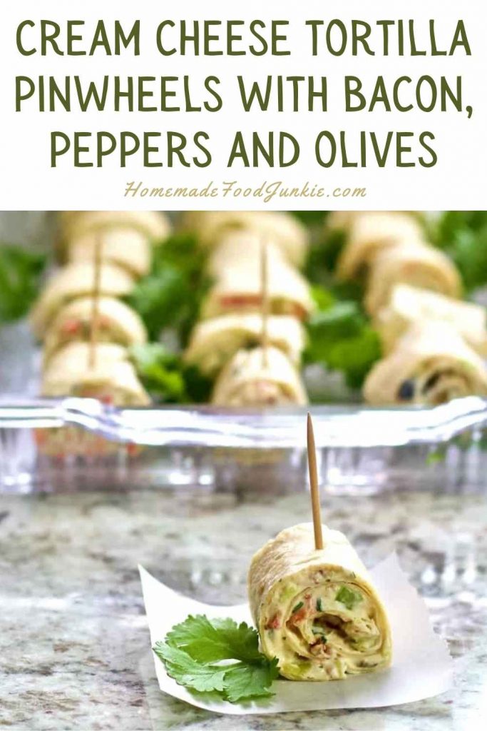 cream cheese tortilla pinwheels-pin image