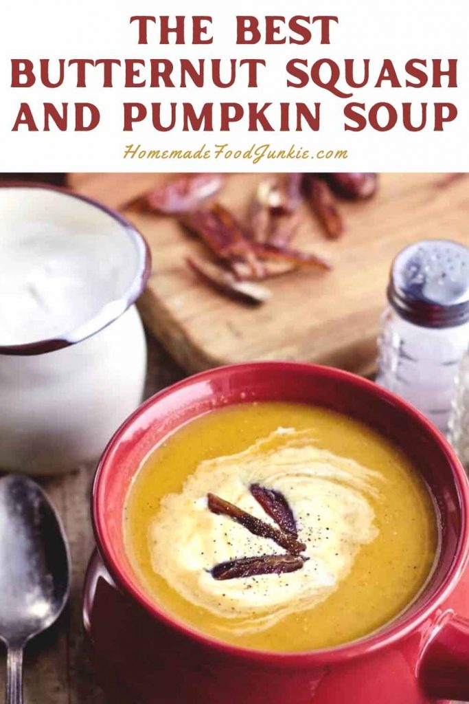 the best butternut squash and pumpkin soup-pin image