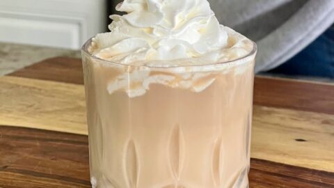 pumpkin spice whiskey eggnog cocktail