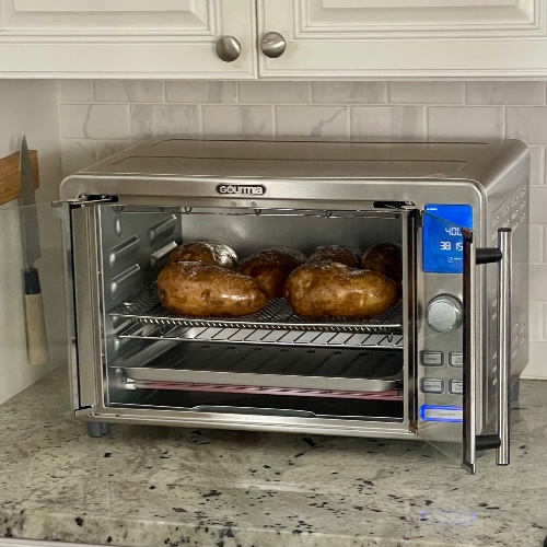 Easy Air Fryer Baked Potatoes 2 baking air fried potatoes