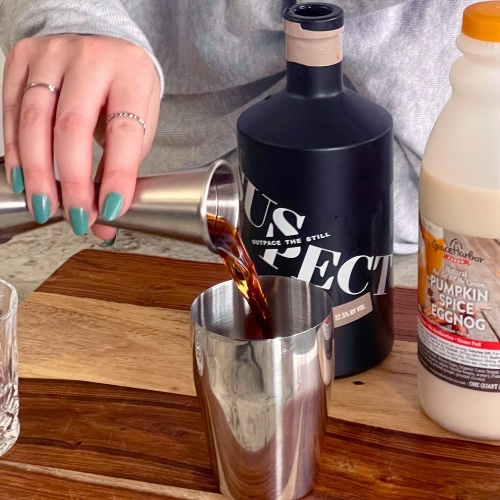 pouring whiskey