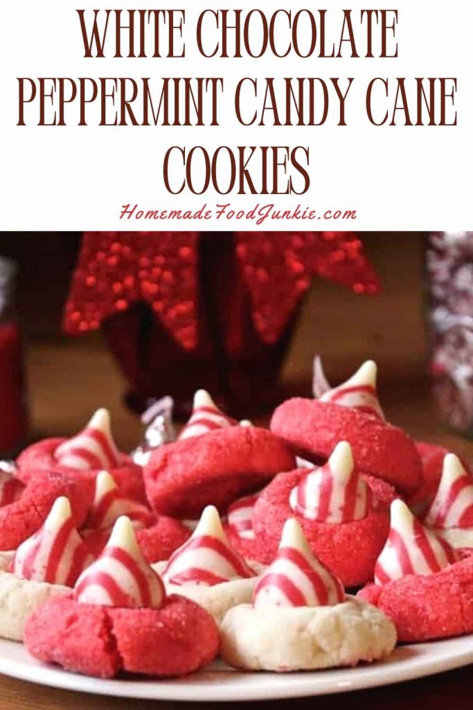 white chocolate peppermint candy cane cookies-pin image