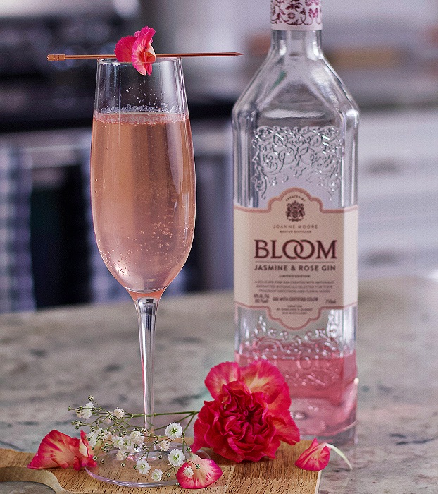 bloom gin Champagne cocktail