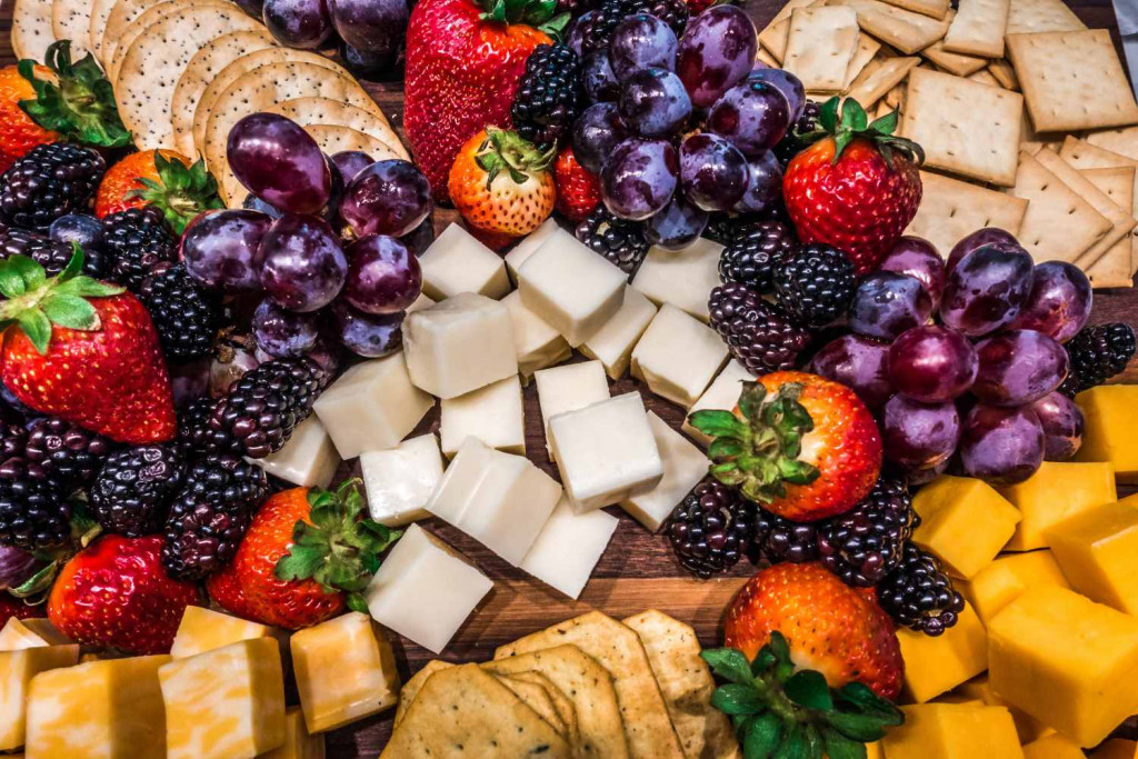 fruit and cheese board