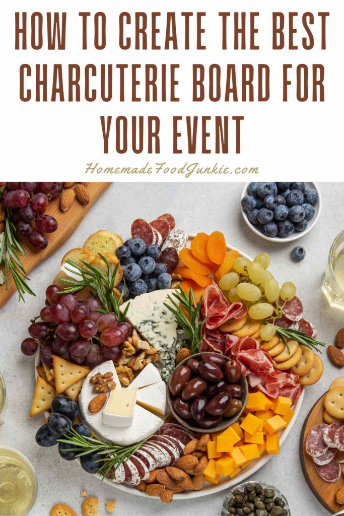 how to create the best charcuterie board for your event-pin image
