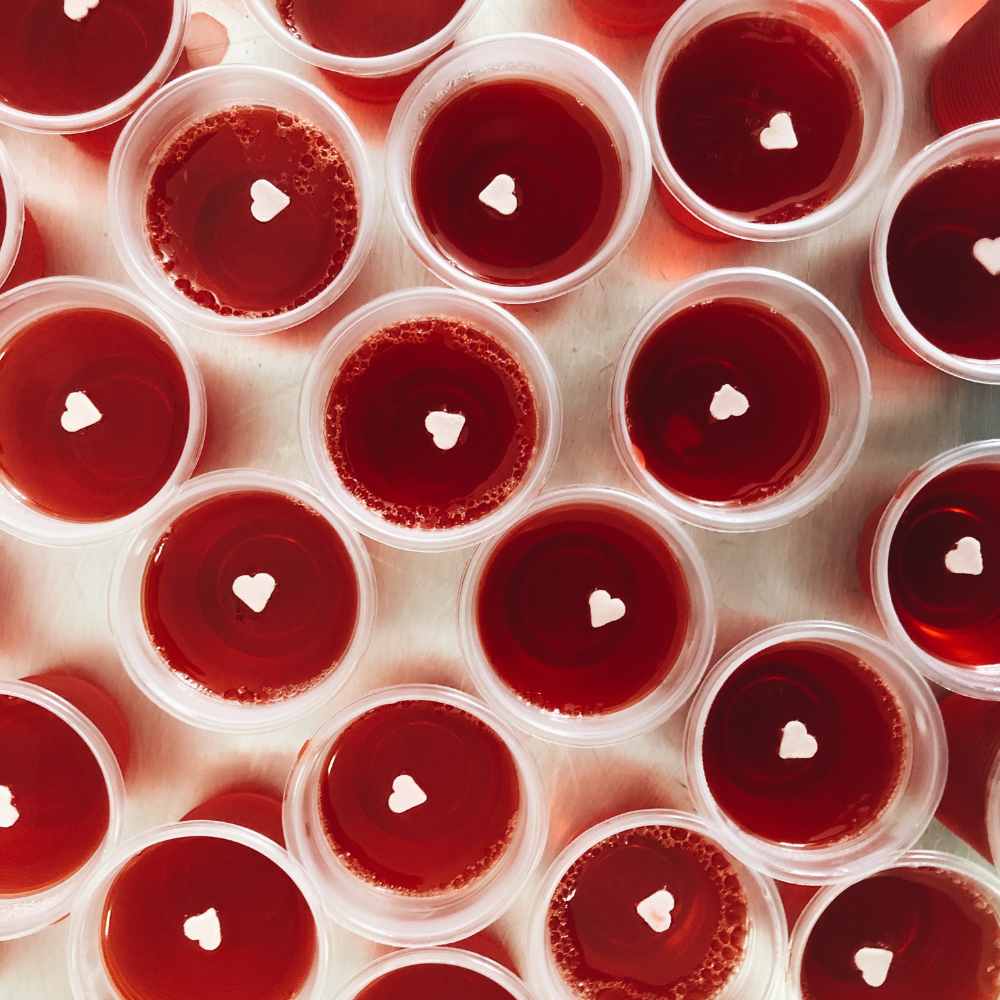 jello shots in cups with candy