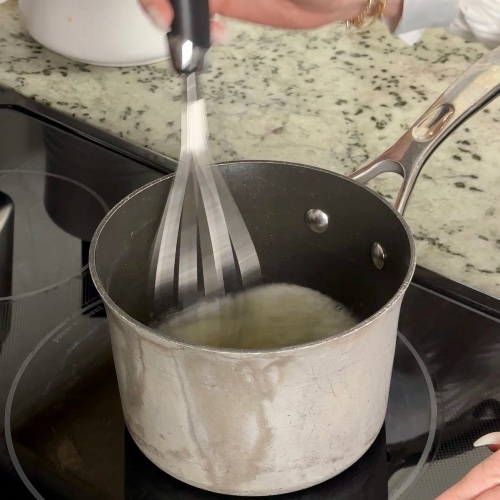 whisking jello shot