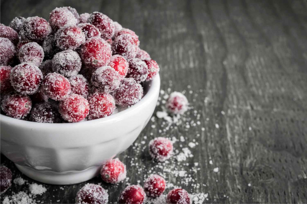 sugared cranberries