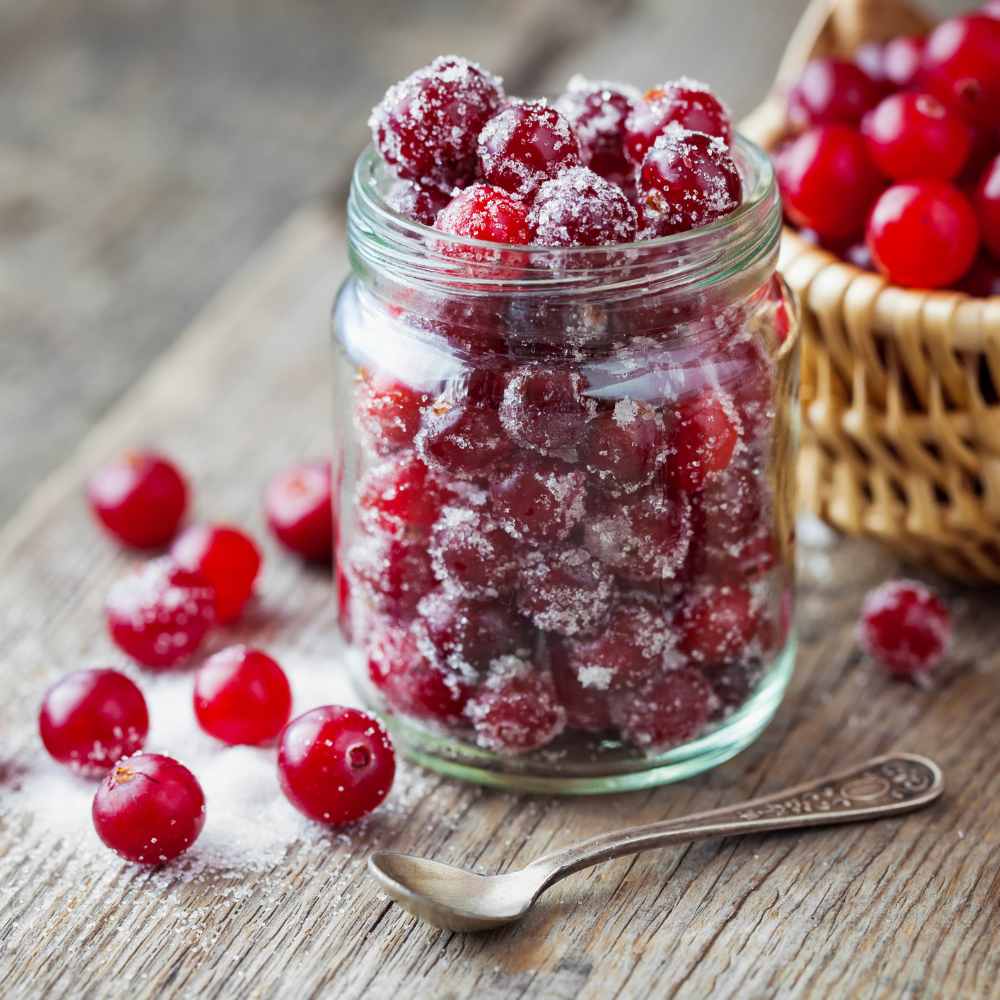 sugared cranberries
