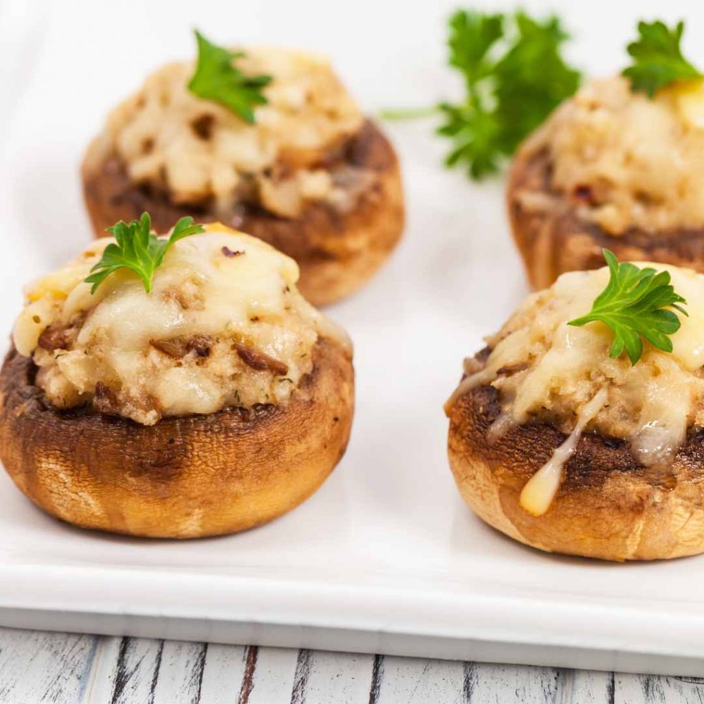veggie stuffed mushrooms 1