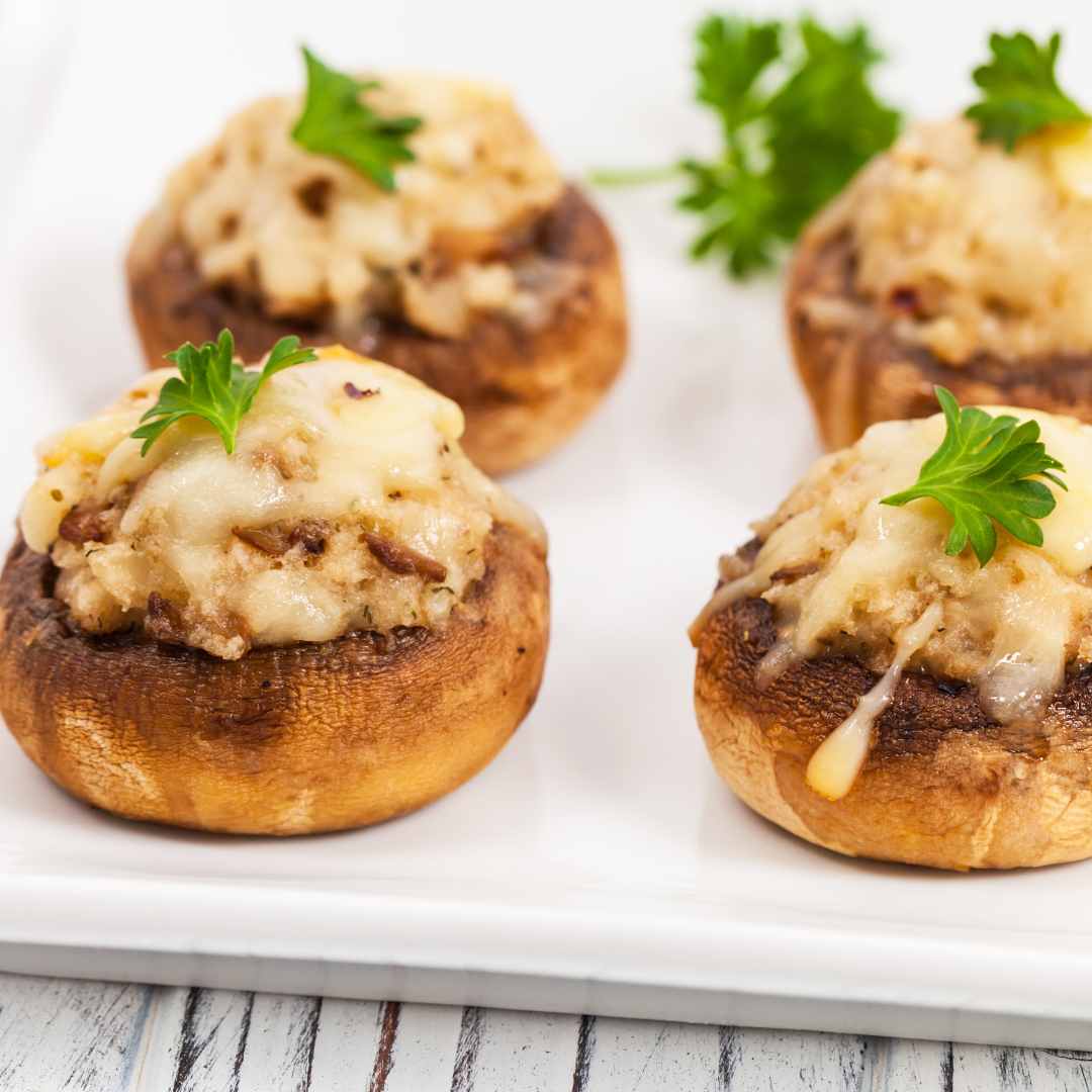 Veggie Stuffed Mushroom Appetizers