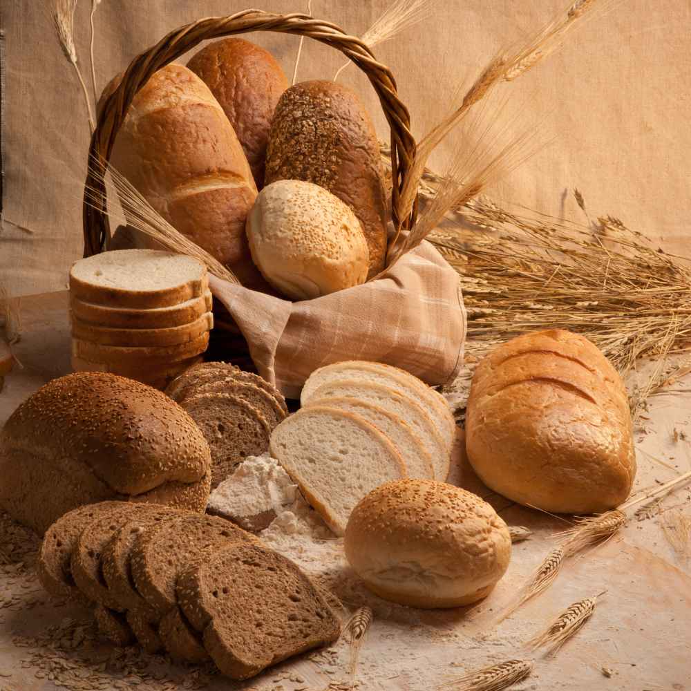 variety of breads