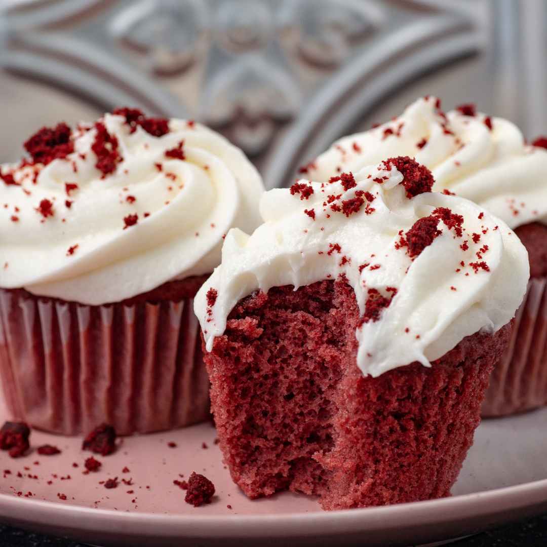 Red Velvet Cupcakes with Cream Cheese Frosting