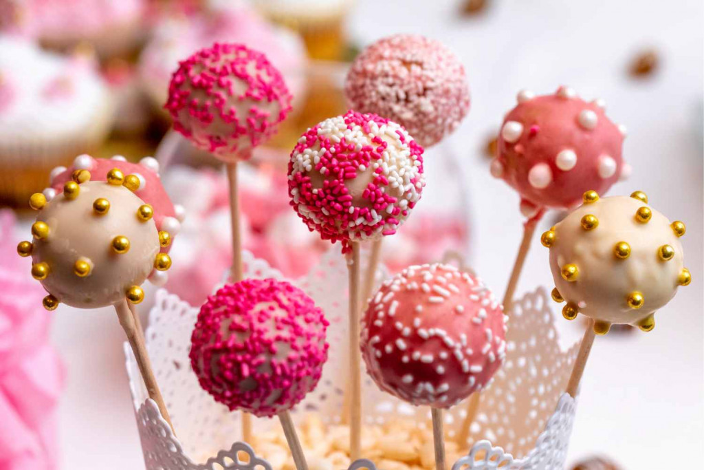 cake pop recipe with various decorations