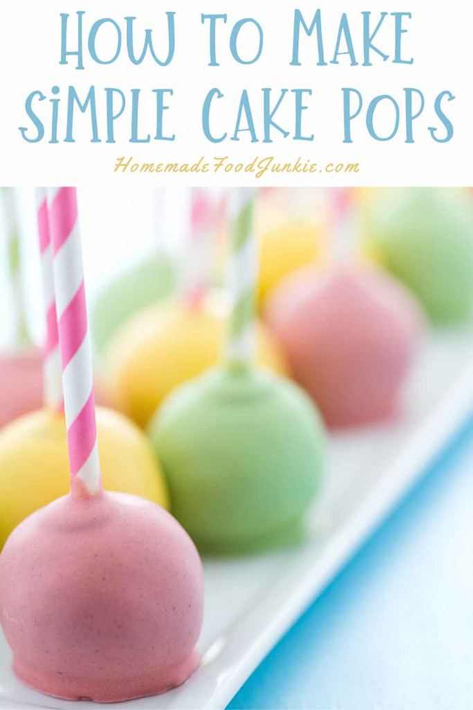 how to make simple cake pops-pin image