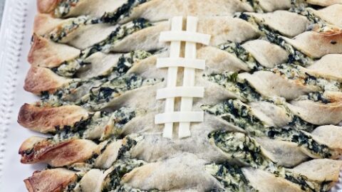 pull apart football pizza