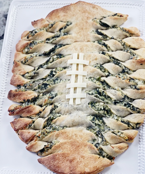 pull apart football pizza