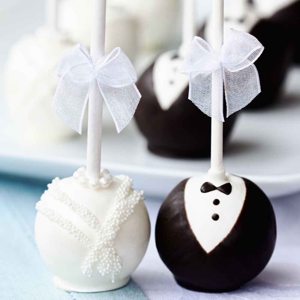 wedding cake pops