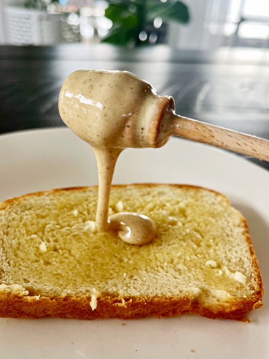 whipped honey on toast