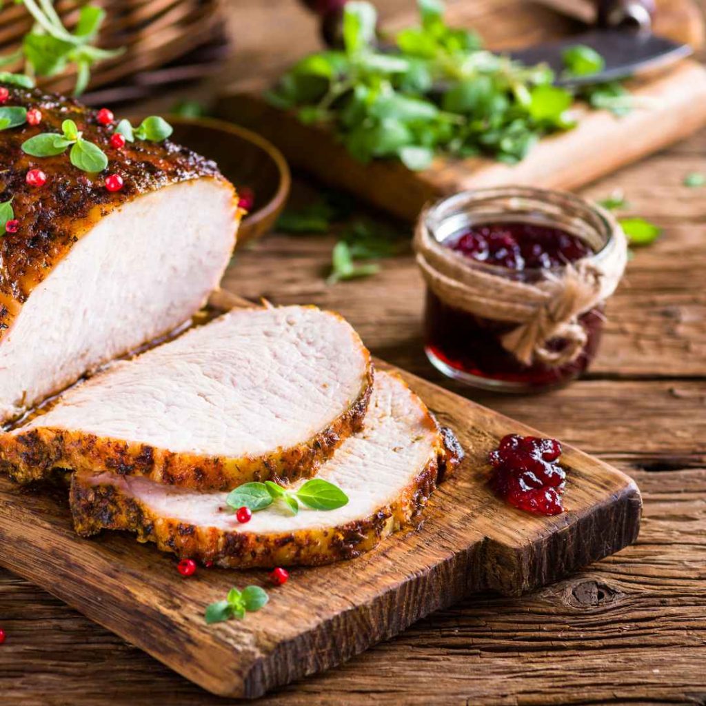Cranberry dijon pork roast