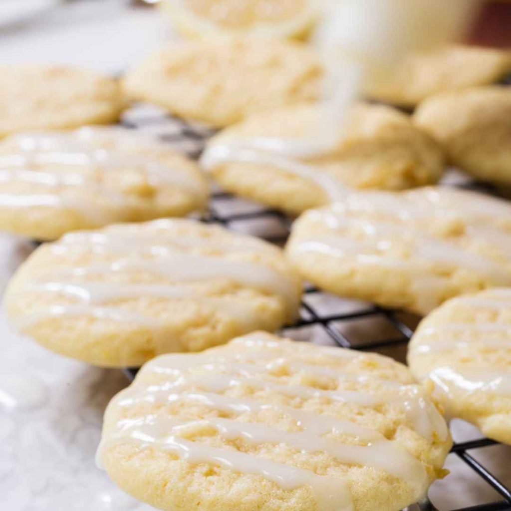 glazed lemon cookies