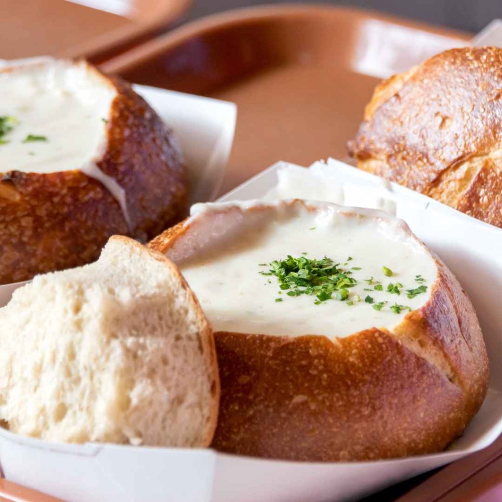 homemade clam chowder