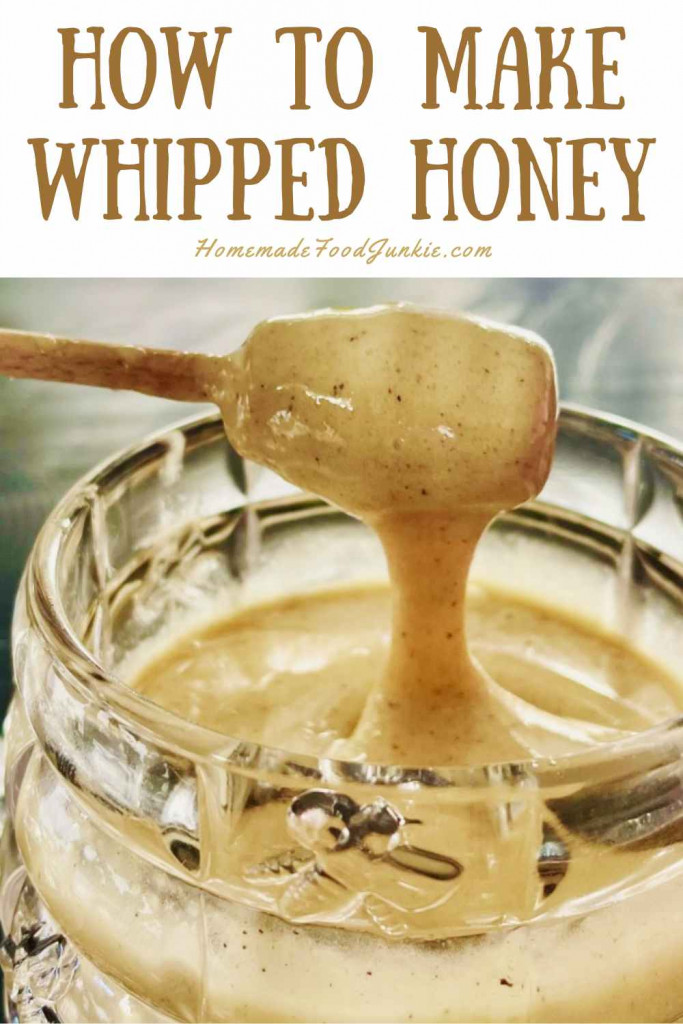 how to make whipped honey-pin image