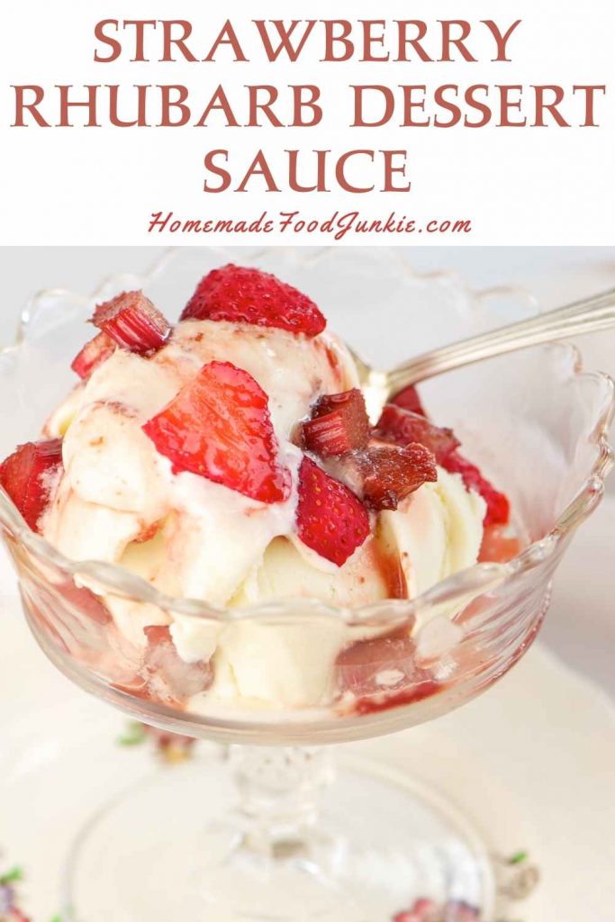 strawberry rhubarb dessert sauce