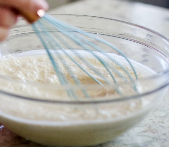 Homemade Coffee Creamer 9 whisking homemade coffee creamer