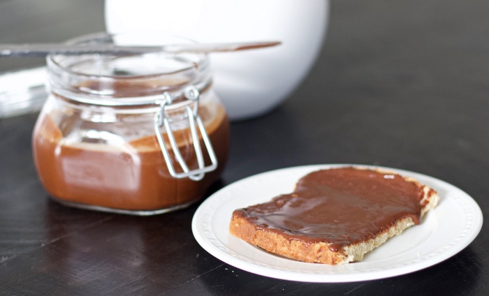homemade Nutella spread on bread
