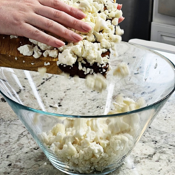 adding cauliflower