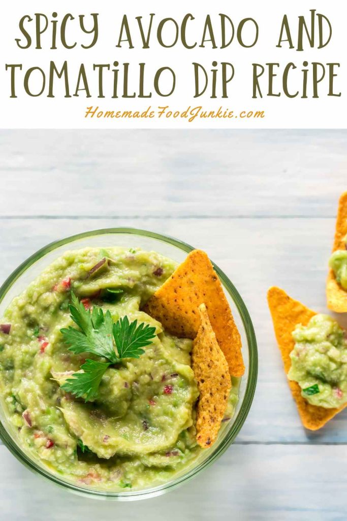 spicy avocado and tomatillo dip recipe